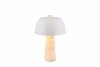 Lampa stołowa nocna trawertyn biały klosz minimalistyczna art deco TIMBA 567800276 TRIO SELECT